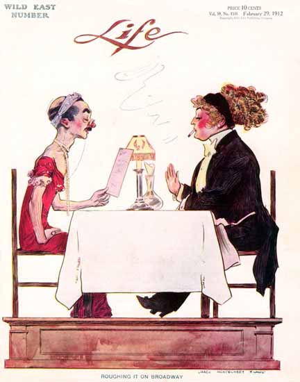 James Montgomery Flagg Life Humor Magazine 1912-02-29 Copyright | Life Magazine Graphic Art Covers 1891-1936