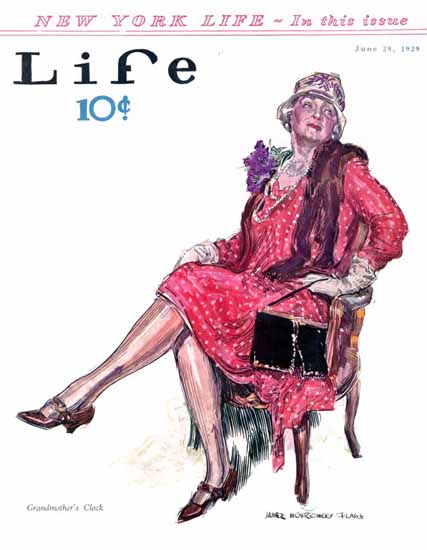 James Montgomery Flagg Life Humor Magazine 1929-06-28 Copyright | Life Magazine Graphic Art Covers 1891-1936