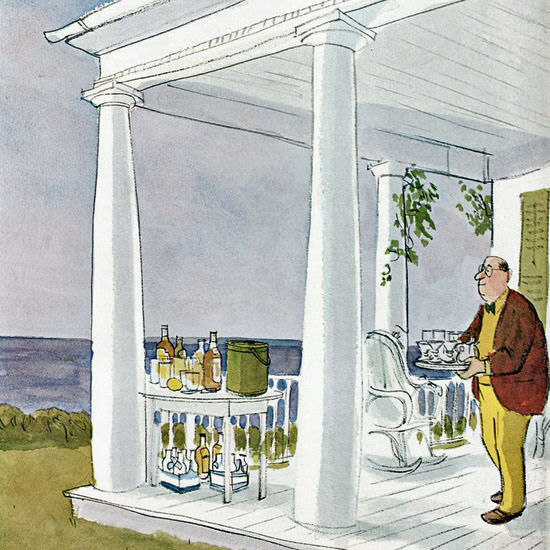 James Stevenson The New Yorker 1968_08_31 Copyright crop | Best of Vintage Cover Art 1900-1970