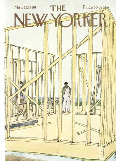 James Stevenson The New Yorker 1969_03_22 Copyright | The New Yorker Graphic Art Covers 1946-1970