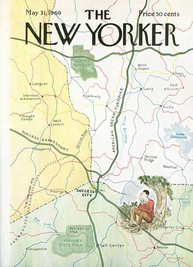 James Stevenson The New Yorker 1969_05_31 Copyright | The New Yorker Graphic Art Covers 1946-1970