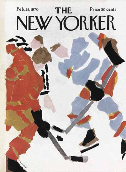 James Stevenson The New Yorker 1970_02_28 Copyright | The New Yorker Graphic Art Covers 1946-1970