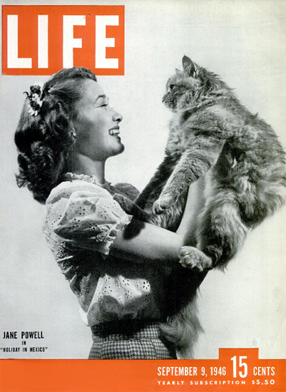 Jane Powell Holiday in Mexico 9 Sep 1946 Copyright Life Magazine | Life Magazine BW Photo Covers 1936-1970