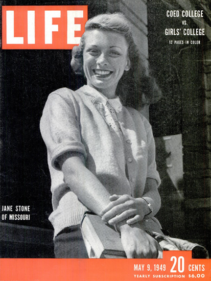 Jane Stone of Missouri 9 May 1949 Copyright Life Magazine | Life Magazine BW Photo Covers 1936-1970