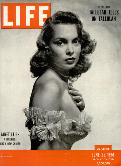 Janet Leigh Marriage New Career 25 Jun 1951 Copyright Life Magazine | Life Magazine BW Photo Covers 1936-1970