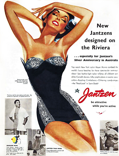 Jantzen Riviera Silver Anniversary Australia | Sex Appeal Vintage Ads and Covers 1891-1970