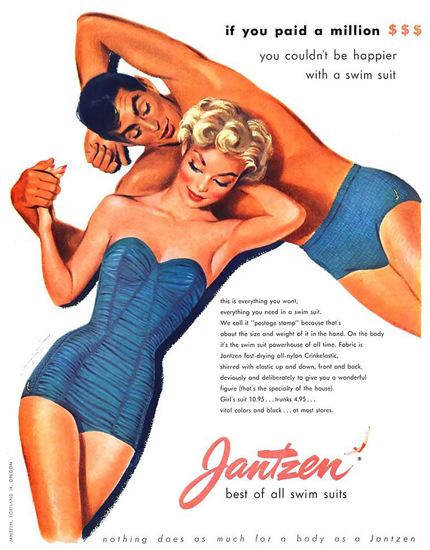 Jantzen Swim Suits If You Paid A Million Best Of All | Sex Appeal Vintage Ads and Covers 1891-1970