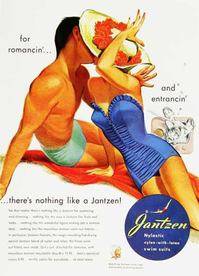 Jantzen Swim Suits The Kiss 1950s | Sex Appeal Vintage Ads and Covers 1891-1970