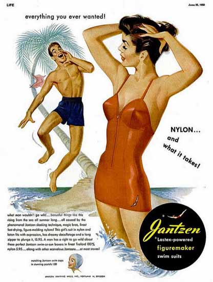 Jantzen everything you ever wanted 1950 Sex Appeal | Sex Appeal Vintage Ads and Covers 1891-1970