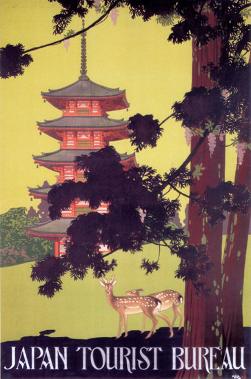 Japan Tourist Bureau | Vintage Travel Posters 1891-1970