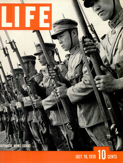 Japanese Home Guard 10 Jul 1939 Copyright Life Magazine | Life Magazine BW Photo Covers 1936-1970