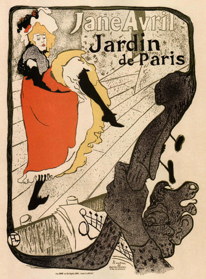 Jardin De Paris Jane Avril France | Sex Appeal Vintage Ads and Covers 1891-1970