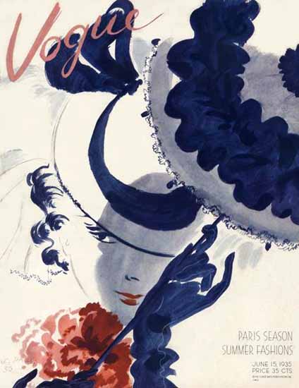 Jean Pages Vogue Cover 1935-06-15 Copyright | Vogue Magazine Graphic Art Covers 1902-1958