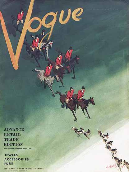 Jean Pages Vogue Cover 1938-10-15 Copyright | Vogue Magazine Graphic Art Covers 1902-1958