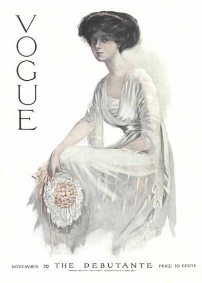 Jean Parke Vogue Cover 1909-11-20 Copyright Sex Appeal | Sex Appeal Vintage Ads and Covers 1891-1970