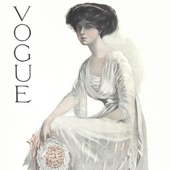 Jean Parke Vogue Cover 1909-11-20 Copyright crop | Best of 1891-1919 Ad and Cover Art