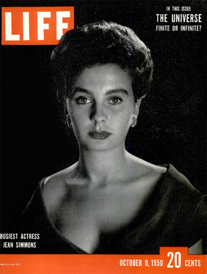 Jean Simmons Actress 9 Oct 1950 Copyright Life Magazine | Life Magazine BW Photo Covers 1936-1970