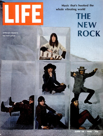 Jefferson Airplane The New Rock 28 Jun 1968 Copyright Life Magazine | Life Magazine Color Photo Covers 1937-1970