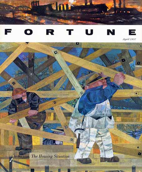 Jerome Snyder Fortune Magazine April 1957 Copyright | Fortune Magazine Graphic Art Covers 1930-1959