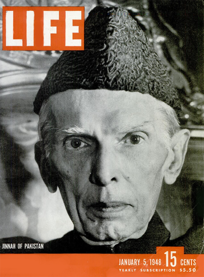 Jinnah of Pakistan 5 Jan 1948 Copyright Life Magazine | Life Magazine BW Photo Covers 1936-1970