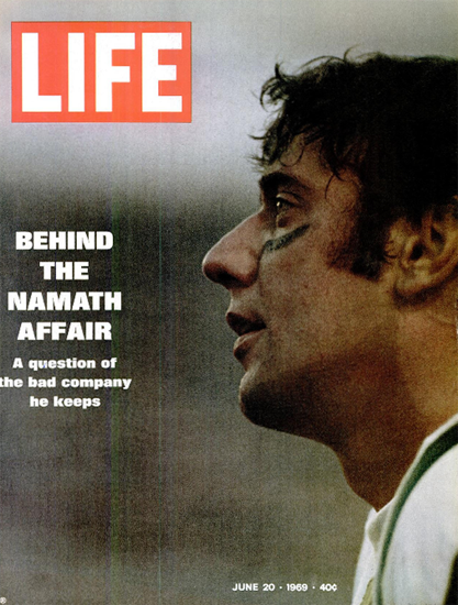 Joe Namath Affair Super Bowl III 20 Jun 1969 Copyright Life Magazine | Life Magazine Color Photo Covers 1937-1970