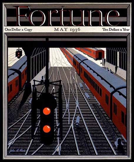 John A Cook Fortune Magazine May 1936 Copyright | Fortune Magazine Graphic Art Covers 1930-1959