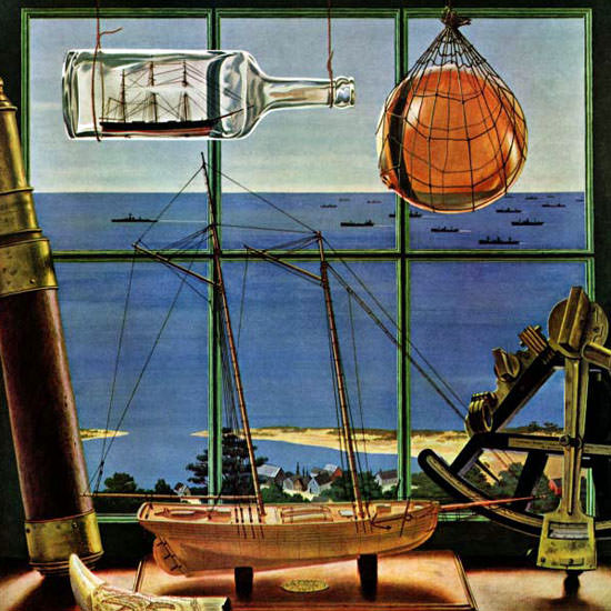 John Atherton Saturday Evening Post Convoy 1944_08_26 Copyright crop | Best of Vintage Cover Art 1900-1970