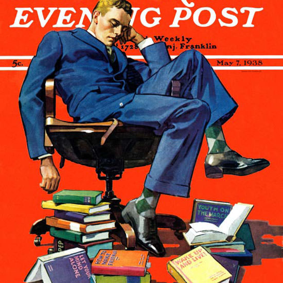 John E Sheridan Saturday Evening Post Sleep 1938_05_07 Copyright crop | Best of 1930s Ad and Cover Art