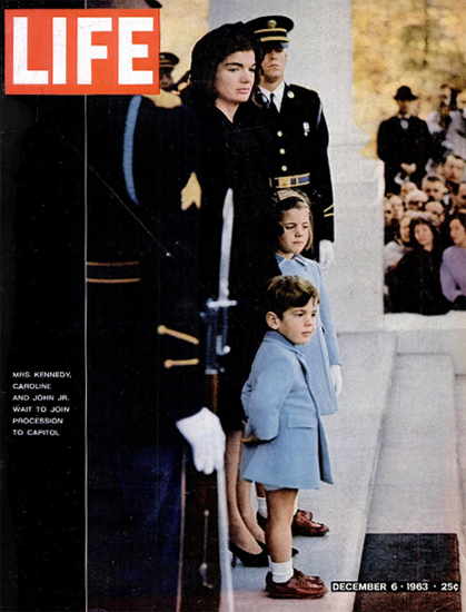 John F Kennedy Arlington Cemetery 6 Dec 1963 Copyright Life Magazine | Life Magazine Color Photo Covers 1937-1970