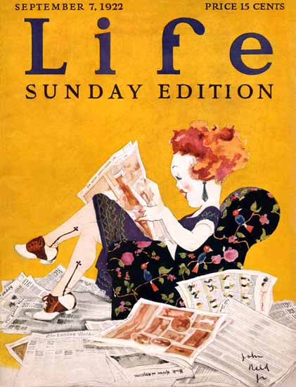 John Held Jr Life Humor Magazine 1922-09-07 Copyright | Life Magazine Graphic Art Covers 1891-1936