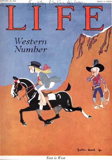 John Held Jr Life Humor Magazine 1923-01-18 Copyright | Life Magazine Graphic Art Covers 1891-1936