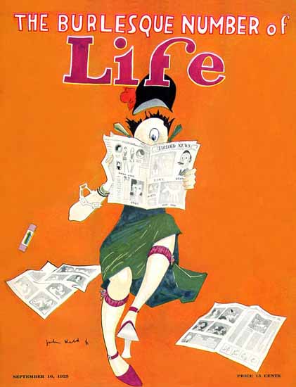 John Held Jr Life Humor Magazine 1925-09-10 Copyright | Life Magazine Graphic Art Covers 1891-1936