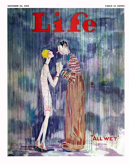 John Held Jr Life Magazine All Wet 1925-10-29 Copyright Sex Appeal | Sex Appeal Vintage Ads and Covers 1891-1970