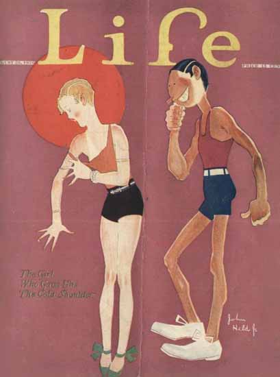 John Held Jr Life Magazine Cold Shoulder 1926-08-26 Copyright | Life Magazine Graphic Art Covers 1891-1936