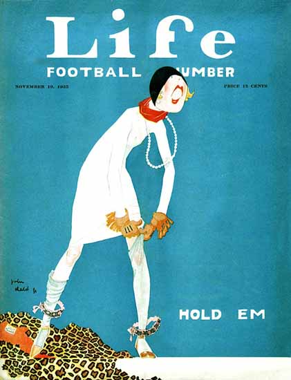 John Held Jr Life Magazine Hold Em 1925-11-19 Copyright | Life Magazine Graphic Art Covers 1891-1936