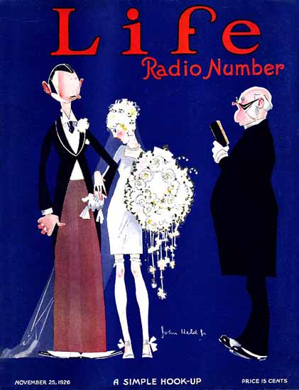 John Held Jr Life Magazine Hook-Up 1926-11-25 Copyright Sex Appeal | Sex Appeal Vintage Ads and Covers 1891-1970