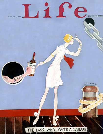 John Held Jr Life Magazine Love A Sailor 1926-06-24 Copyright | Life Magazine Graphic Art Covers 1891-1936