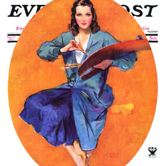 John La Gatta Saturday Evening Post 1933_09_09 Copyright crop | Best of Vintage Cover Art 1900-1970