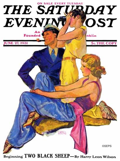 John La Gatta Saturday Evening Post Newport Set 1931_06_27 Sex Appeal | Sex Appeal Vintage Ads and Covers 1891-1970