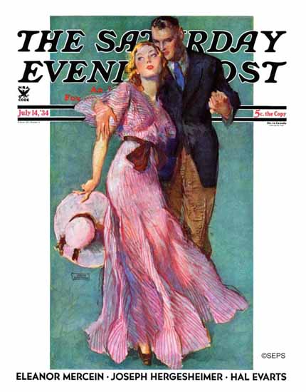 John La Gatta Saturday Evening Post On a Date 1934_07_14 Sex Appeal | Sex Appeal Vintage Ads and Covers 1891-1970