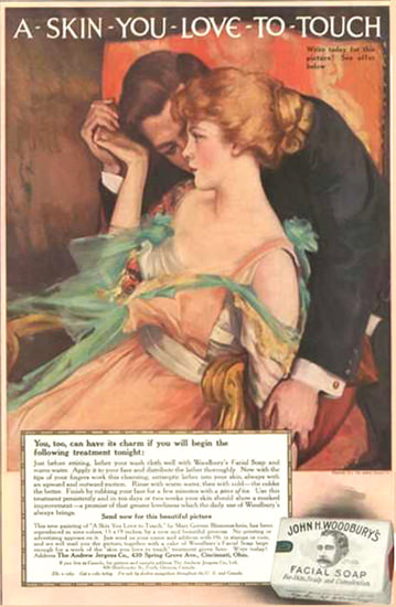 John M Woodburys Facil Soap Skin You Love 1910 | Sex Appeal Vintage Ads and Covers 1891-1970