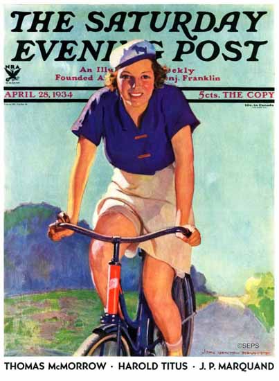 John Newton Howitt Cover Artist Saturday Evening Post 1934_04_28 | The Saturday Evening Post Graphic Art Covers 1931-1969