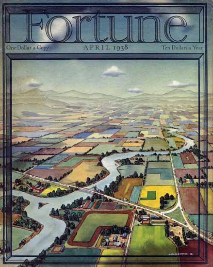 John OHara Cosgrave Fortune Magazine April 1938 Copyright | Fortune Magazine Graphic Art Covers 1930-1959