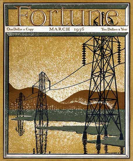 John OHara Cosgrave Fortune Magazine March 1936 Copyright | Fortune Magazine Graphic Art Covers 1930-1959