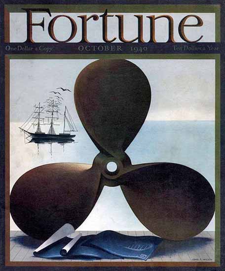 John Wilson Fortune Magazine October 1940 Copyright | Fortune Magazine Graphic Art Covers 1930-1959