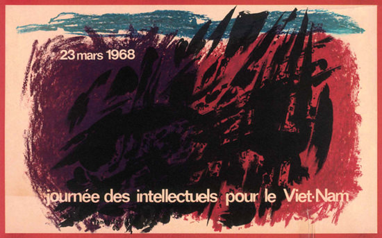 Journee Des Intellectuelles Pour Le VietNam 1968 | Vintage War Propaganda Posters 1891-1970