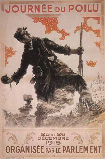 Journee Du Poilu France 1915 Day Of Combatant | Vintage War Propaganda Posters 1891-1970