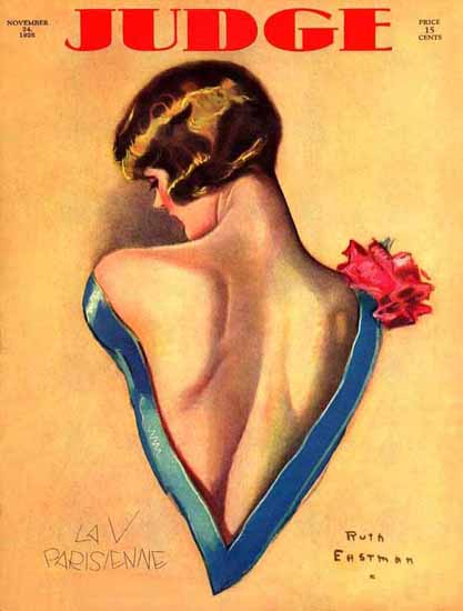 Judge Magazine 1928 La V Parisienne Ruth Eastman Rodgers Sex Appeal | Sex Appeal Vintage Ads and Covers 1891-1970