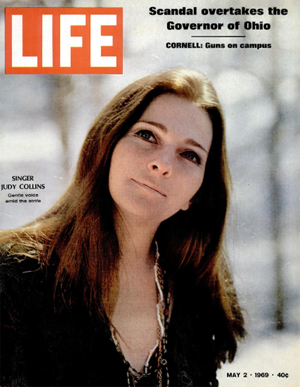 Judy Collins Wildflowers Both Sides 2 May 1969 Copyright Life Magazine | Life Magazine Color Photo Covers 1937-1970