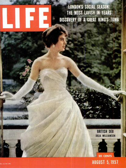 Julia Williamson British DEB 5 Aug 1957 Copyright Life Magazine | Life Magazine Color Photo Covers 1937-1970